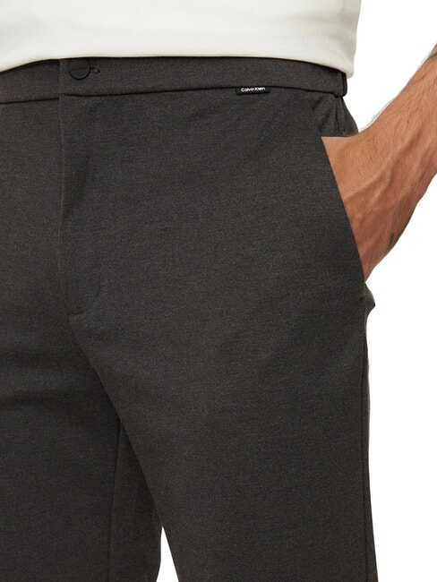 CK Slim fit trousers with elastic waist dark gray heather - Trousers
