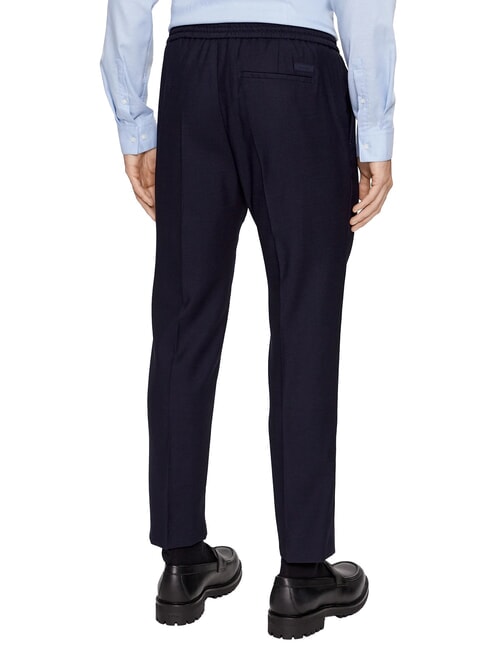 CK Straight-leg wool trousers Calvin Navy - Trousers