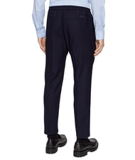 CALVIN KLEIN CK Straight-leg wool trousers Calvin Navy - Trousers - 2
