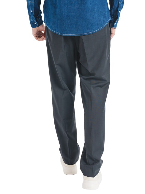 CK Slim fit wool blend trousers black - Trousers