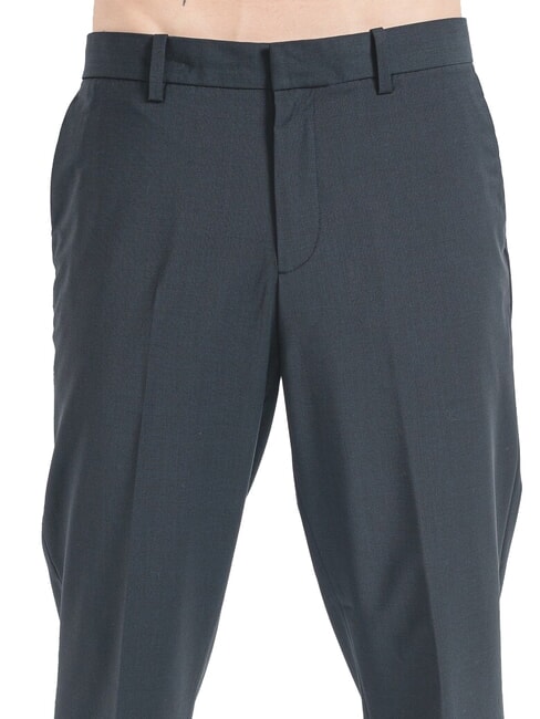 CK Slim fit wool blend trousers black - Trousers