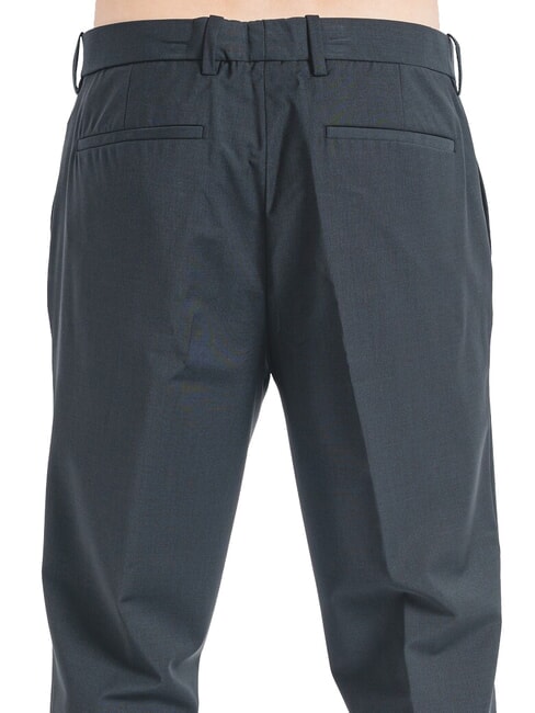 CK Slim fit wool blend trousers black - Trousers