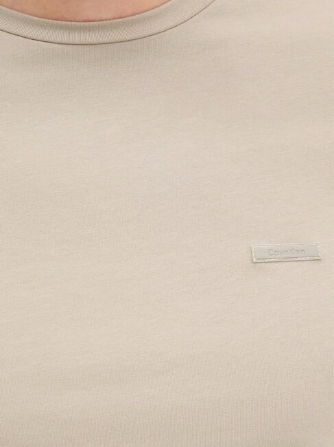 CK Slim fit stretch short-sleeved T-shirt stony beige - T-shirt