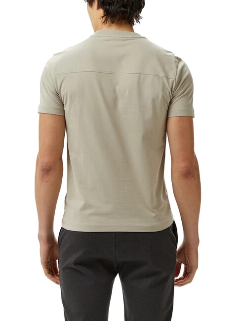 CK Slim fit cotton T-shirt with logo patch fresh clay - T-shirt