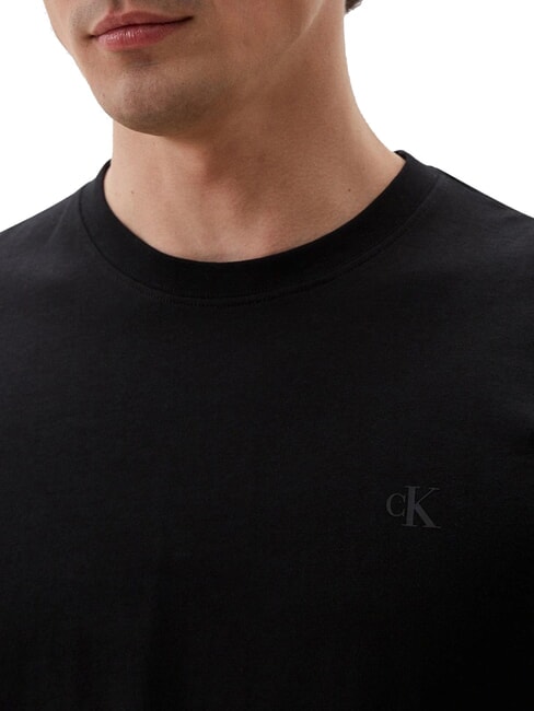 CK JEANS Short-sleeved cotton T-shirt ck black - T-shirt