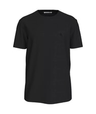 CALVIN KLEIN CK JEANS Short-sleeved cotton T-shirt ck black - T-shirt - 4