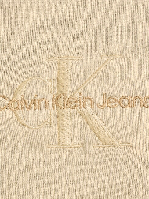 CK JEANS Washed monologue short-sleeved T-shirt pale khaki - T-shirt