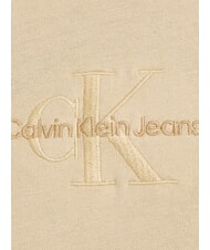 CALVIN KLEIN CK JEANS Washed monologue short-sleeved T-shirt pale khaki - T-shirt - 3