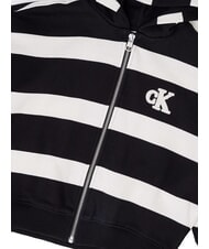 CALVIN KLEIN CK KIDS Full zip hoodie ck black/ivory stripe - Baby Sweatshirt - 3