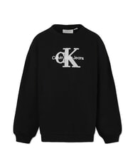 CALVIN KLEIN CK KIDS Crewneck sweatshirt with sherpa logo ck black - Baby Sweatshirt - 4
