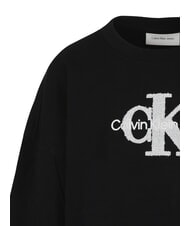 CALVIN KLEIN CK KIDS Crewneck sweatshirt with sherpa logo ck black - Baby Sweatshirt - 6