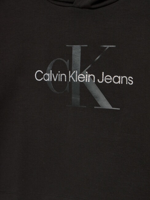 CK KIDS Glitter logo print hoodie ck black - Baby Sweatshirt