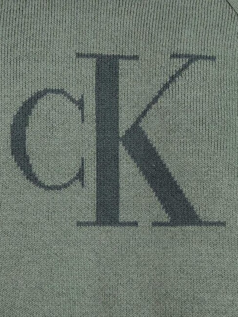 CK KIDS Crew neck sweatshirt with buttons meteor green - Baby Sweatshirt