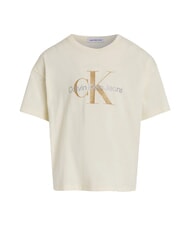 CALVIN KLEIN CK KIDS Short-sleeved T-shirt with glitter logo afterglow - Child T-shirt - 4