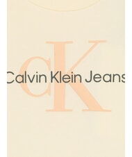 CALVIN KLEIN CK KIDS Short-sleeved T-shirt with button afterglow / pink sand logo - Child T-shirt - 3
