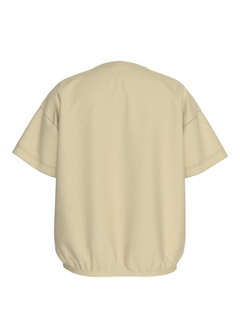 CK KIDS Short-sleeved elastic cotton T-shirt pale khaki - Child T-shirt