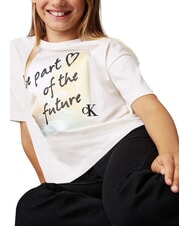 CALVIN KLEIN CK KIDS Short-sleeved T-shirt with print ivory - Child T-shirt - 3