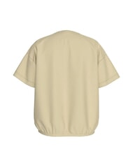 CALVIN KLEIN CK KIDS Short-sleeved elastic cotton T-shirt pale khaki - Child T-shirt - 2