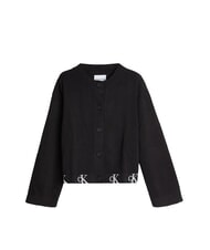 CALVIN KLEIN CK KIDS Cardigan with buttons and logos ck black - Children's Sweaters - 2