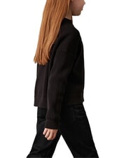 CALVIN KLEIN CK KIDS Cotton crew neck sweater ck black - Children's Sweaters - 2