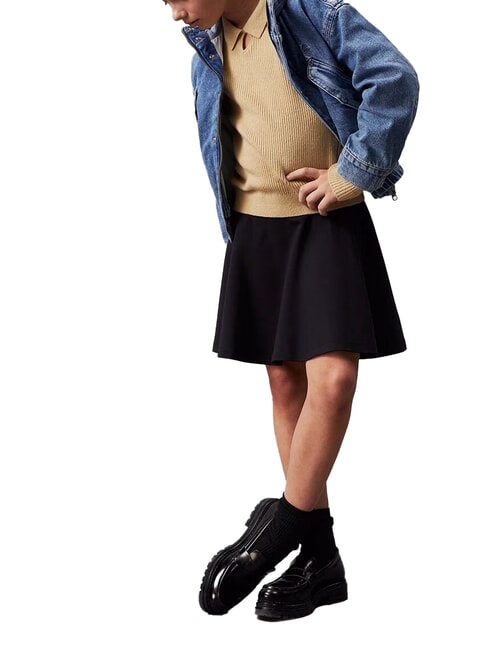 CK KIDS Short skirt with elastic waist ck black - Little girls' skirts