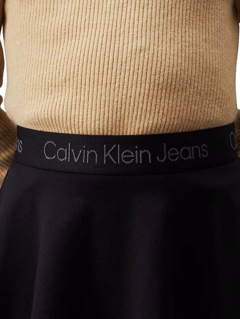 CK KIDS Short skirt with elastic waist ck black - Little girls' skirts