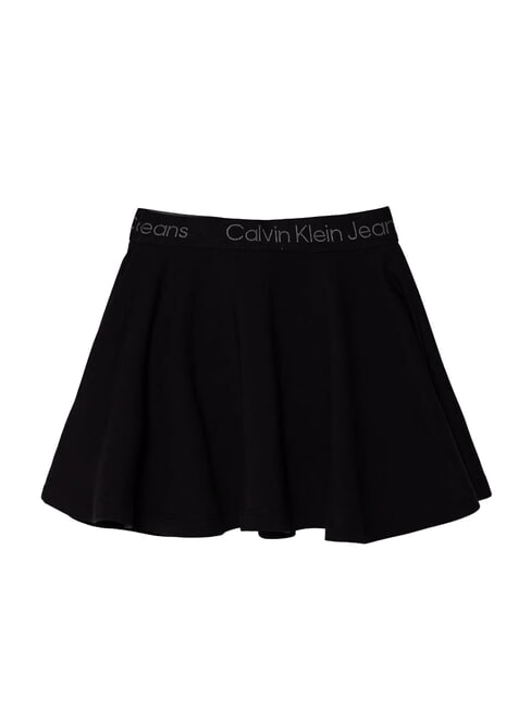 CK KIDS Short skirt with elastic waist ck black - Little girls' skirts