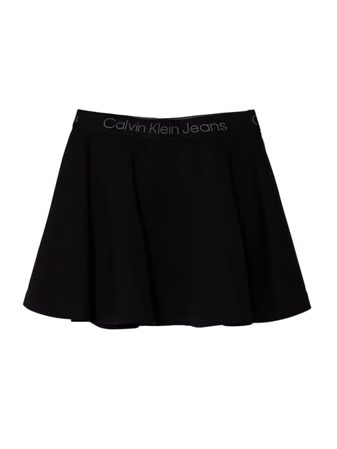 CK KIDS Short skirt with elastic waist ck black - Little girls' skirts