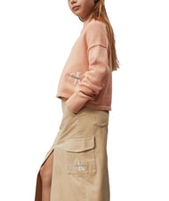 CALVIN KLEIN CK KIDS Cargo skirt with slit pale khaki - Little girls' skirts - 3