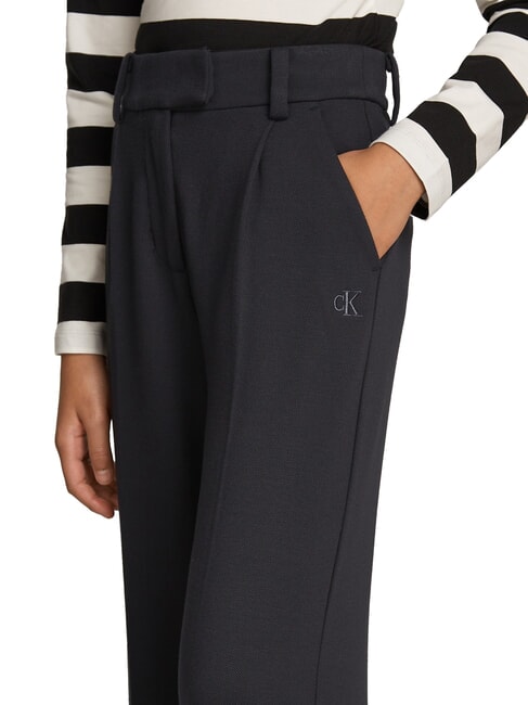 CK KIDS Straight fit girls' trousers ck black - Children's trousers