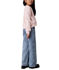 CALVIN KLEIN CK KIDS Relaxed fit wide leg jeans for girls salt and pepper blue - Children's trousers - 2