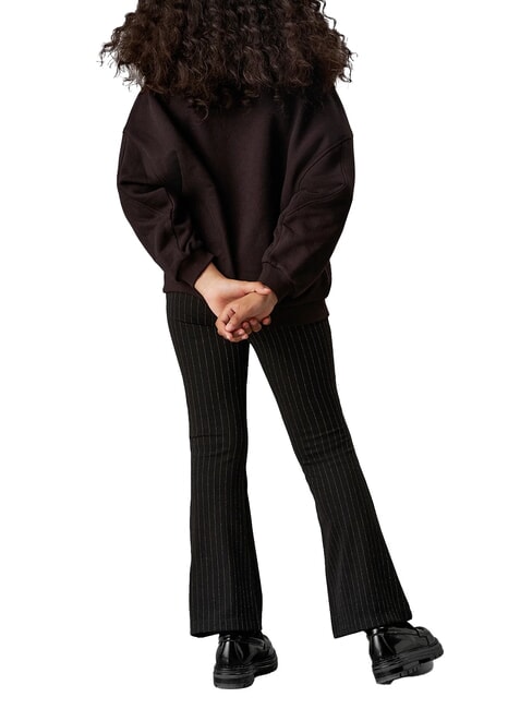 CK KIDS High-waisted pinstriped trousers for girls ck black - Children's trousers