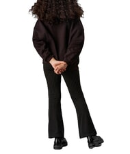 CALVIN KLEIN CK KIDS High-waisted pinstriped trousers for girls ck black - Children's trousers - 2