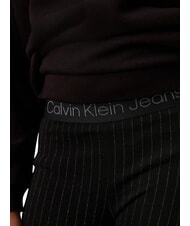 CALVIN KLEIN CK KIDS High-waisted pinstriped trousers for girls ck black - Children's trousers - 4