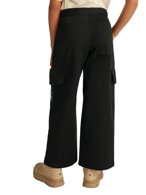 CK KIDS Girls' cotton cargo trousers ck black - Children's trousers