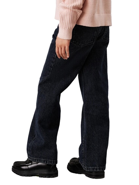 CK KIDS Relaxed fit girls' jeans blue black rigid - Children's trousers