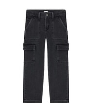 CALVIN KLEIN CK KIDS Children's jeans with pockets charcoal gray rgd - Children's trousers - 2
