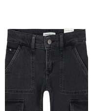 CALVIN KLEIN CK KIDS Children's jeans with pockets charcoal gray rgd - Children's trousers - 4