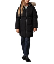 CALVIN KLEIN CK KIDS Long down jacket for girls with hood ck black - Baby Jackets - 5