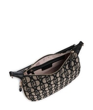 LIUJO KALISKA Dual-function jacquard fabric bag tobacco - Women’s Bags - 4