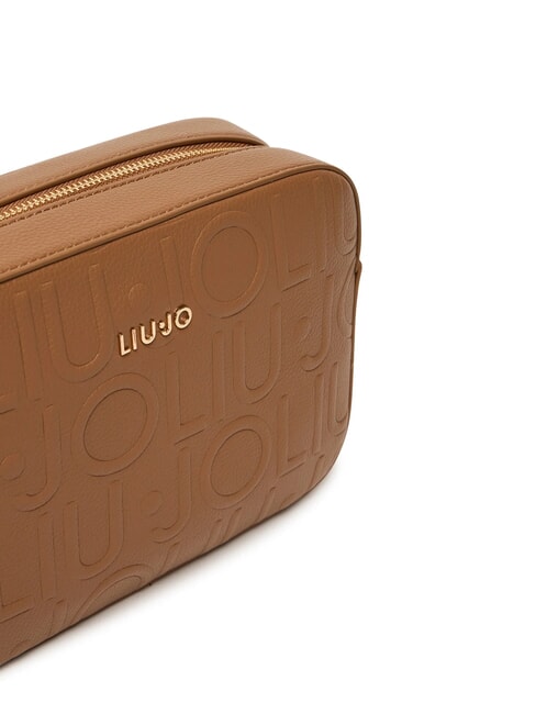 MANHATTAN Medium camera case bag with embossed logo suede - Women’s Bags