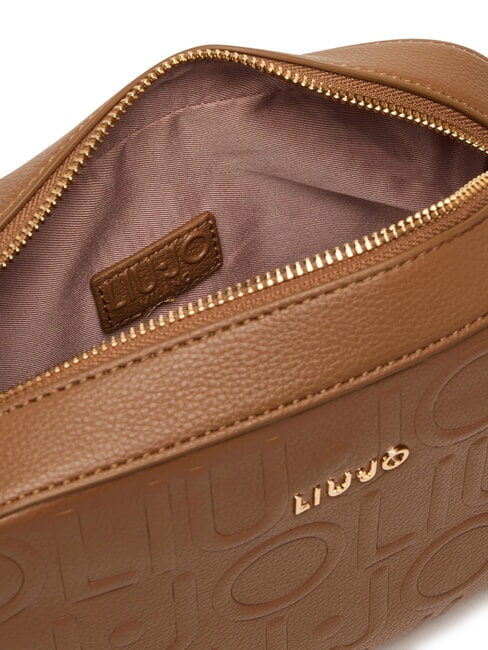 MANHATTAN Medium camera case bag with embossed logo suede - Women’s Bags