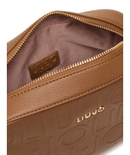 LIUJO MANHATTAN Medium camera case bag with embossed logo suede - Women’s Bags - 6