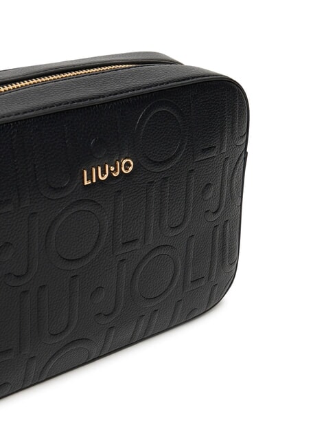 MANHATTAN Medium camera case bag with embossed logo BLACK - Women&rsquo;s Bags