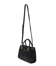 LIUJO MANHATTAN Small handbag with embossed logo BLACK - Women’s Bags - 3