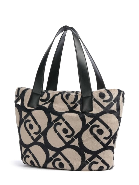 VERRY Large plush hobo bag neutral/black - Women’s Bags