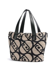 LIUJO VERRY Large plush hobo bag neutral/black - Women’s Bags - 2