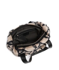 LIUJO VERRY Large plush hobo bag neutral/black - Women’s Bags - 4