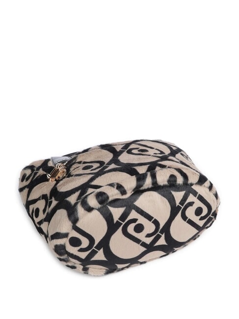 VERRY Large plush hobo bag neutral/black - Women’s Bags