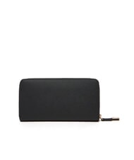 LIUJO CALIWEN Large zip-around saffiano wallet BLACK - Women’s Wallets - 3